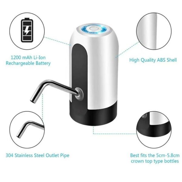 Water Bottle Electric Automatic Universal Dispenser 5 Gallon USB USB Water Dispenser Automatic Drinking Water Bottle - Image 2